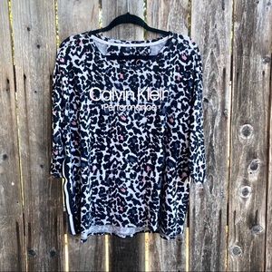 Calvin Klein performance animal print top